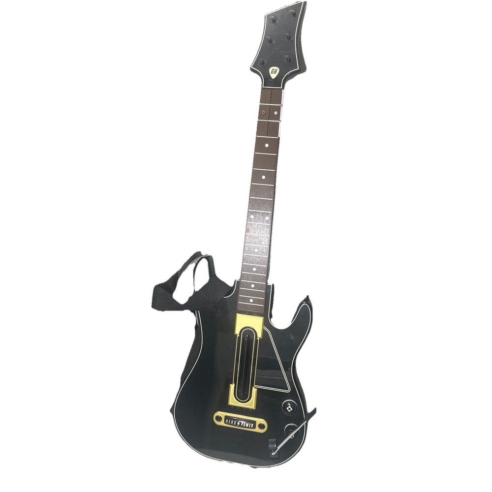 Activision Guitar Hero Live Wireless Controller Black Gold‎ 6-Button No Dongle